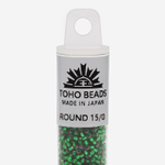 Японский бисер TOHO Round 15/0 (№36), с внутренним серебрением, прозрачный