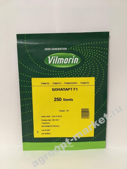 Бонапарт F1 семена томата индетерминантного (Vilmorin / Вильморин) упаковка – фото 5