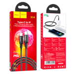 Кабель Type-C на Lightning Hoco X14 3m (red)