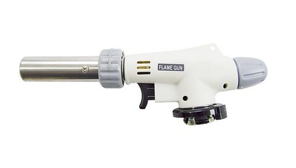 Газовая горелка ПЬЕЗО с КЕРАМИЧЕСКИМ посадочным гнездом NO-920 белая 4661