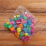 Заколка-краб для волос детские в пакете 50шт «Collection Boom - Классика», цвет микс, 1см