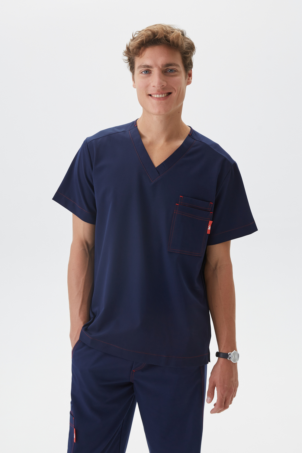 Топ медицинский мужской Гекай, нэви