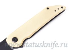 Нож Hoback Radford Titanium Bone Linen Micarta CPM20CV DLC BWфотография - 3