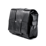 Bottega Veneta Candy Cassette Crossbody Bag Mini Intreccio Black