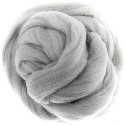 Шерсть для валяния "ПЕХОРКА", полутонкая шерсть 50г, 08 светлый серый