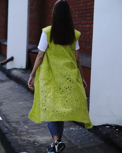 Ажурный жилет "Лайм"