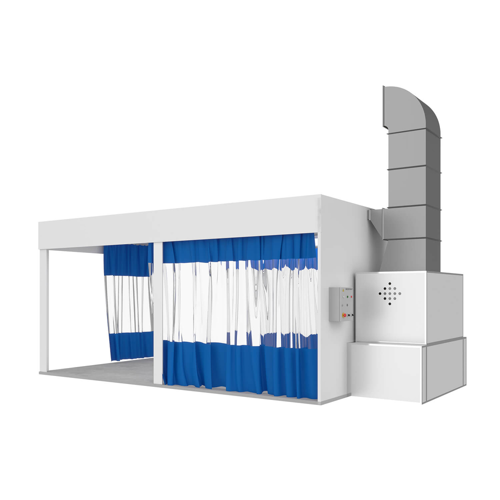 WDK-410 Пост подготовки с диагональным потоком воздуха