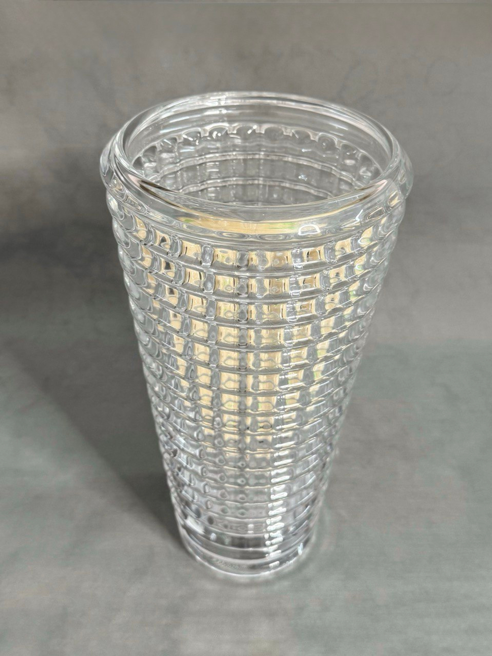 Ваза стеклянная "Даймонд" (h 28 см)