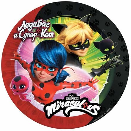 Тарелки "Леди Баг и Супер Кот" 18 см 6 шт