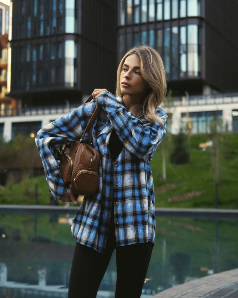 Рубашка Вудсток индиго