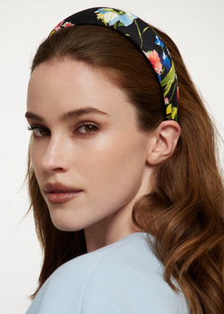 Объемный ободок с цветами