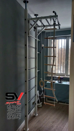 Монтаж шведской стенки Sv Sport враспор