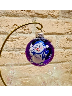 Елочный шар "Снеговичок " 6 см