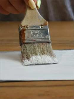 Краска эмаль для стен, окон, дверей, дерева белая акриловая глянцевая "Palizh" 1,1 кг