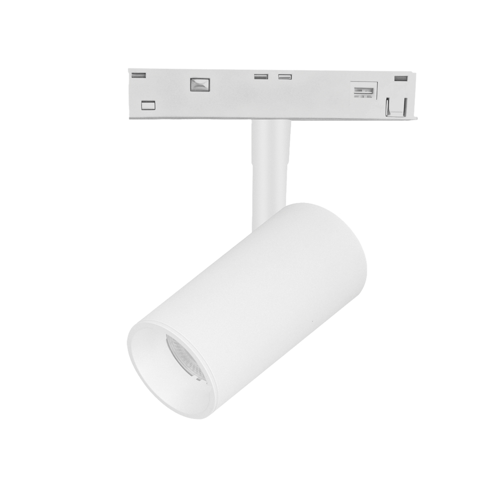 209506CCT Светильник трековый 48V UNO CCT COB LED 12W 800LM 24G БЕЛЫЙ МАТОВЫЙ 3000/4000/6000K