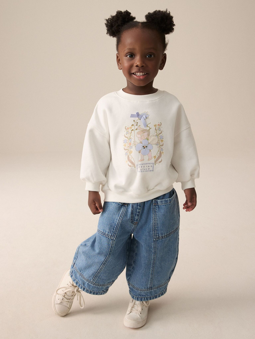 Толстовка для девочки Next E53-960, Молочный