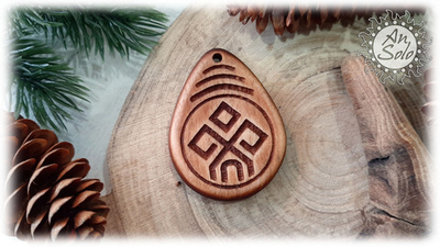 Оберег-слеза "Чур" из кедра