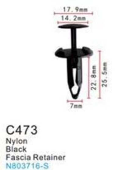 Клипса для крепления внутренней обшивки а/м Форд пластиковая (100шт/уп.) Forsage клипса C0473(Ford)