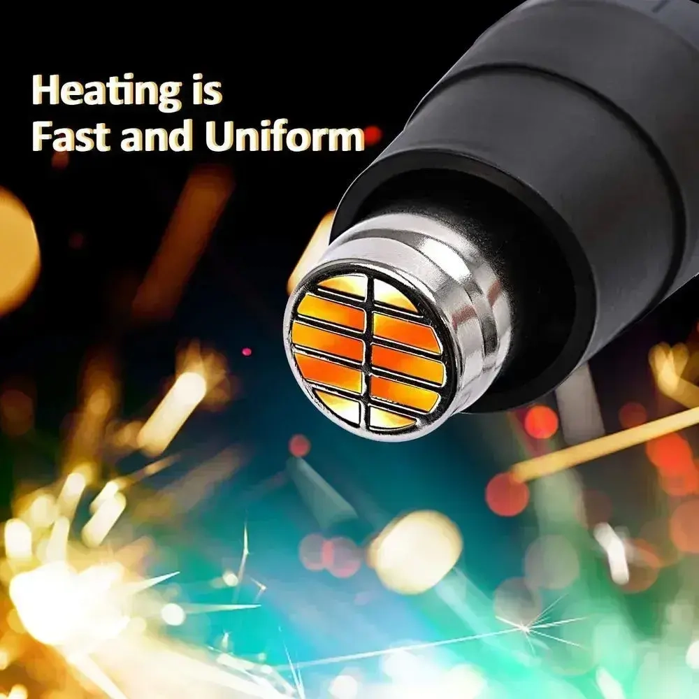 Фен строительный / технический mythtiger с регулировкой температуры (220 В, 2000 Вт, 300-500 л/мин, 100-600 градусов, ЭЛЕКТОРННАЯ РЕГУЛИРОВКА, ЖК-дисплей )