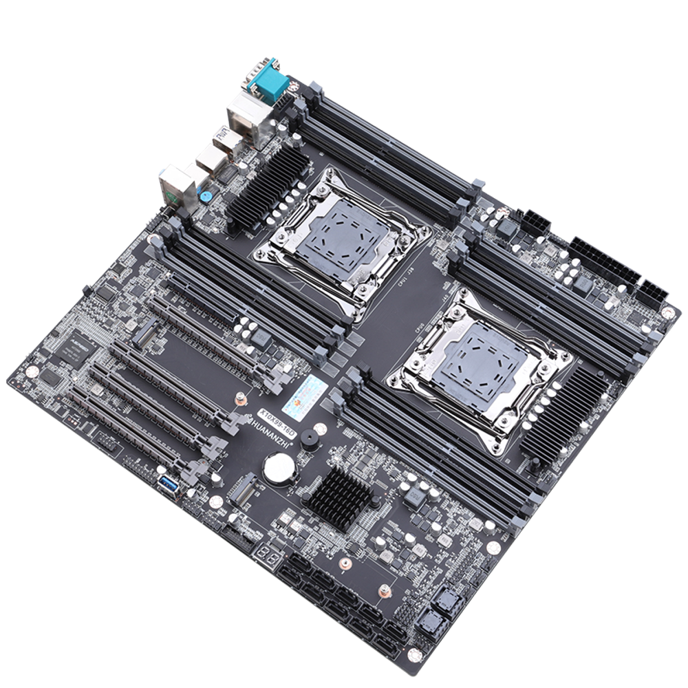 Материнская плата с процессором HUANANZHI X10X99-16D, Socket2011-3(x2), Xeon E5-2690v4 (x2), EATX, Retail, Socket2011-3(x2), 16xDDR4, PCIe3.0, 2xM.2, GLAN, 6xUSB2, 5xUSB3, VGA (HNZ-X10X99-16D-2690v4)