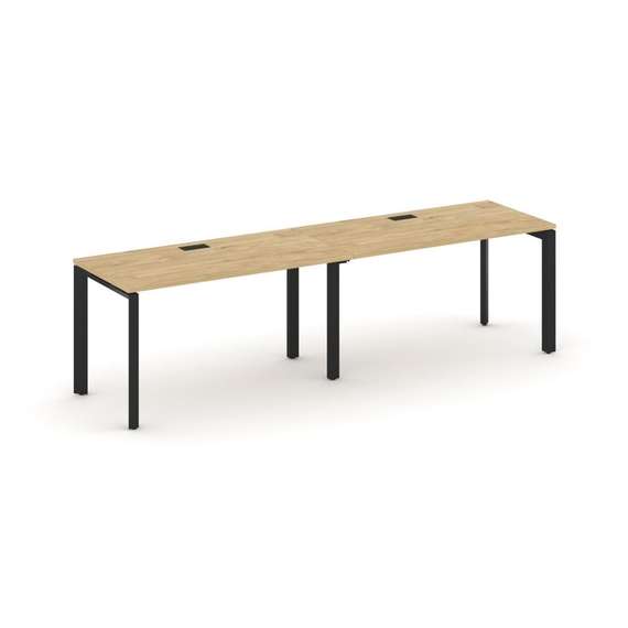 Style Project Рабочая станция односторонняя SN-59P.ORS-012 Тиквуд Светлый/Металл Черный/Черный Заглу