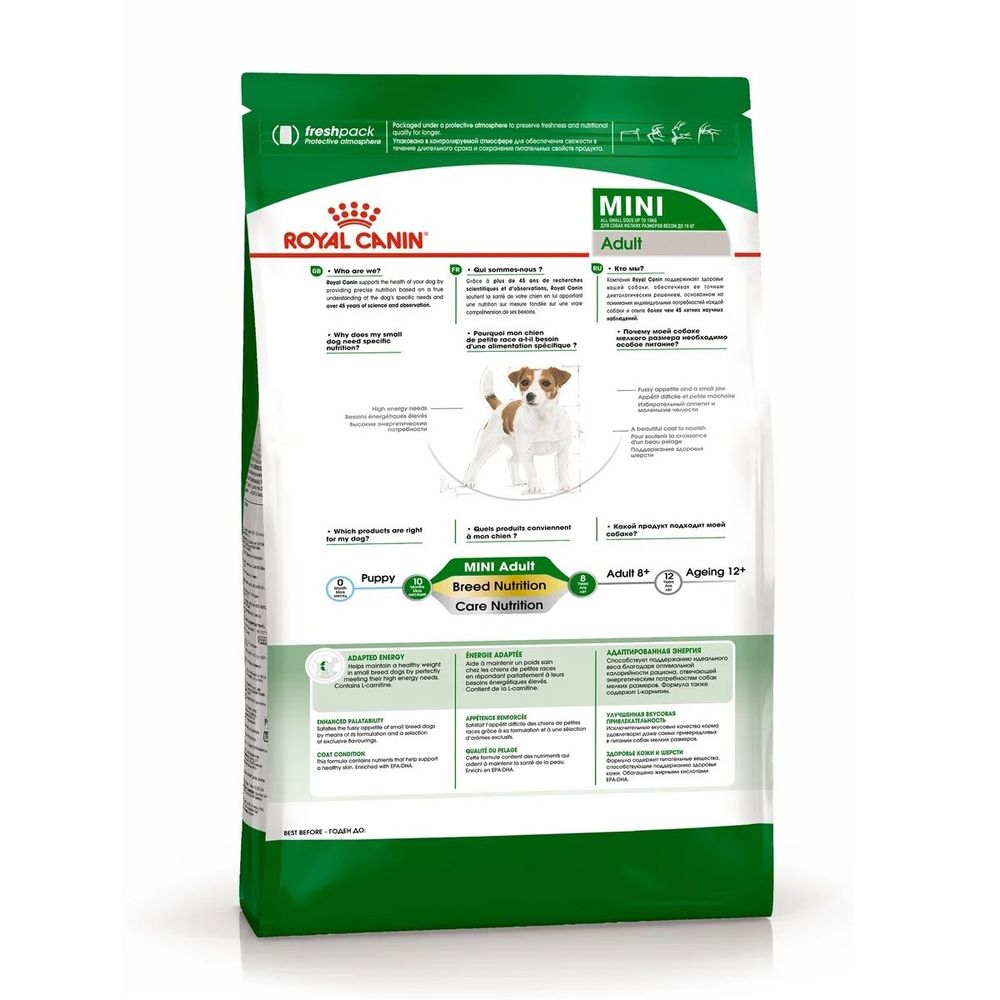 Сухой корм Royal Canin Mini Adult для взрослых собак мелких размеров от 10 месяцев