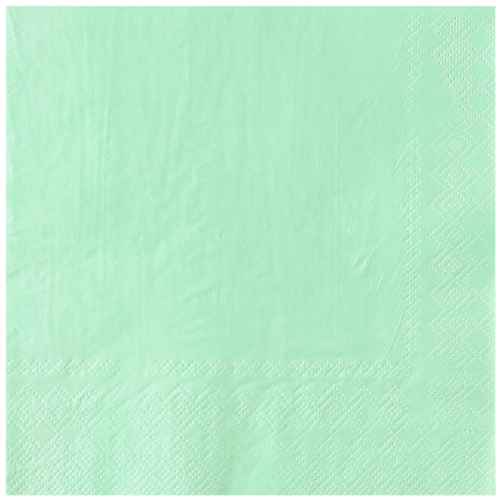 Салфетка Пастель мятная 33см 12шт/G