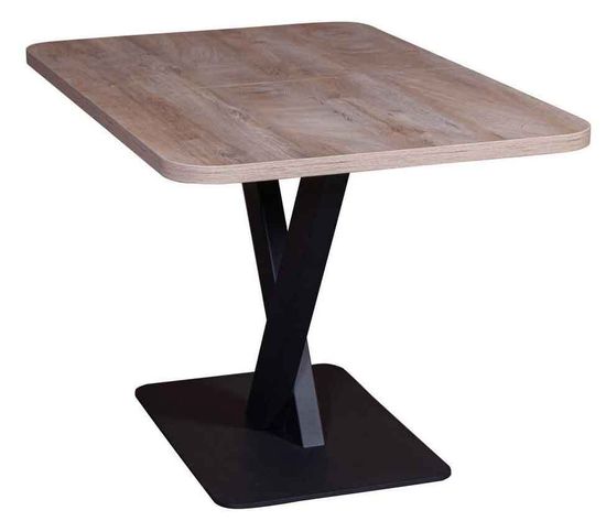 МОДЕРН-9, СТОЛ РАЗДВИЖНОЙ (120+40) ЭНДГРЕЙН / опора черная