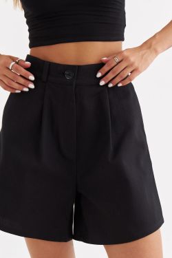 Шорты из денима черного цвета