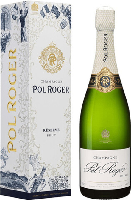 Шампанское Pol Roger Brut Reserve gift box, 0,75 л.