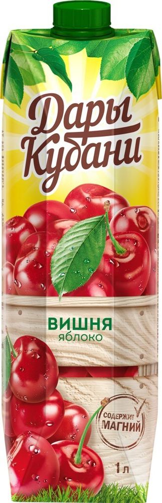 Нектар Дары Кубани, яблоко/вишня, 1 л