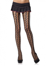 Колготки с сетчатым рисунком (Размер: S-M-L) (Цвет: черный)