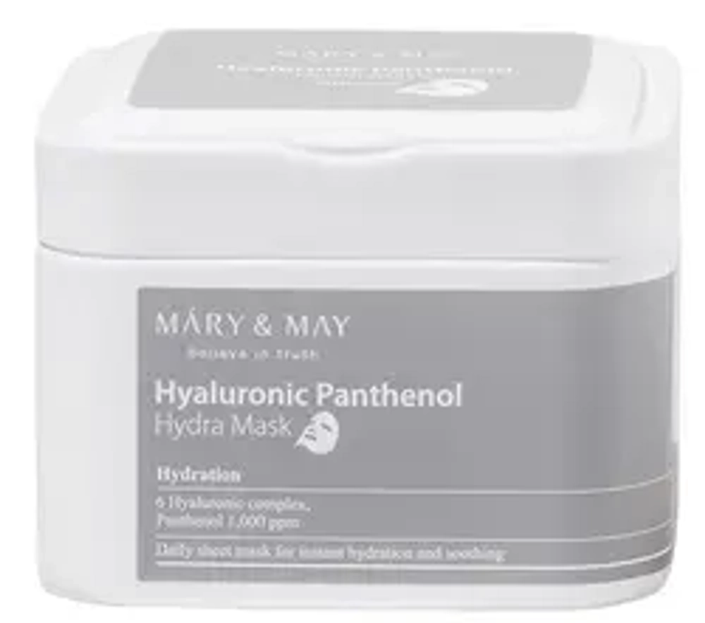 MARY&MAY тканевая Hyaluronic Panthenol Hydra Mask 30 шт