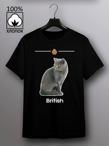 Футболка британская кошка