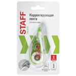 Корректирующая лента STAFF College 5 мм х 6 м корпус прозрачный блистер (12 штук в упаковке)