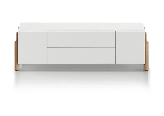 Тумба Basic 2 двери 2 ящика ширина 170 см (белый)