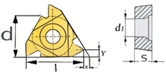 Поворотные режущие пластины Optimum ISO DNMG150408