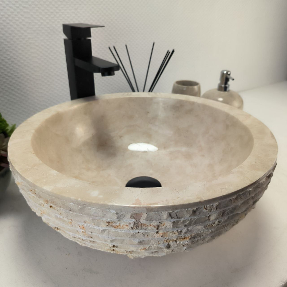 Раковина из мрамора Bowl Cream Marmo BM-62841 40*40*15 98