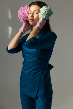 Блуза женская м288 Toray стретч opal blue