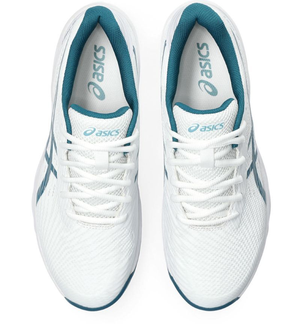 Мужские кроссовки теннисные Asics Gel-Game 9 - white/restful teal