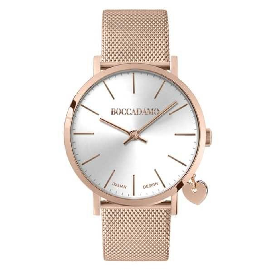 Часы Boccadamo Mya Rosegold White MY018 BW/RG с минеральным стеклом