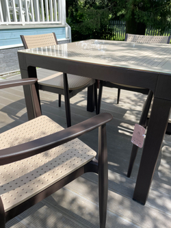 Seginus NVS-059 set of 6 Brown/Cappucino (Обеденная группа стол 1шт, стулья 6шт) , Novussi