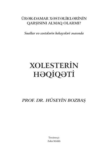 Xolesterin həqiqəti