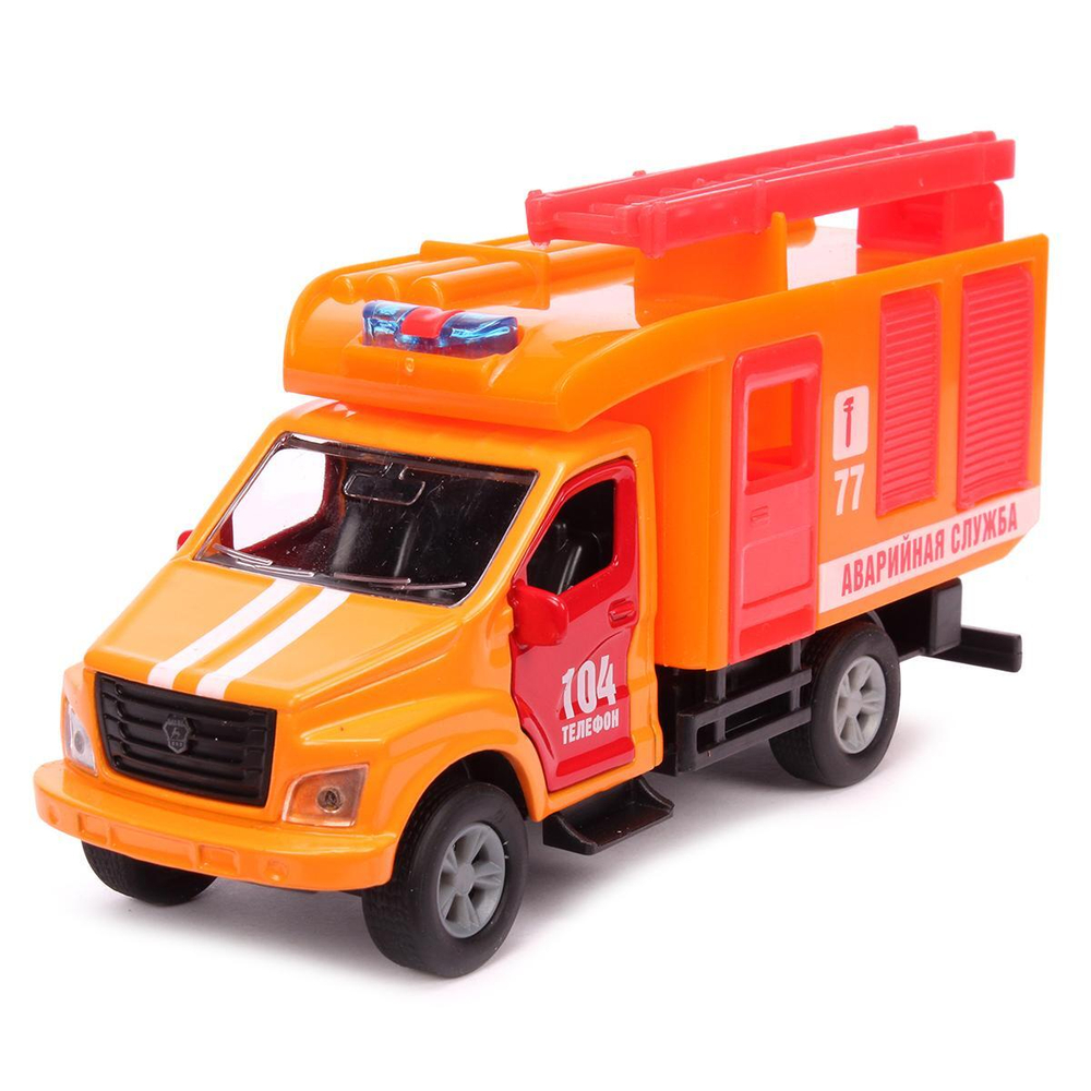 Модель ин. мет. "Газон Next Аварийная служба" 14,5см, дв.подв.дет, коробка SB-18-29-F-1-WB (Технопарк)