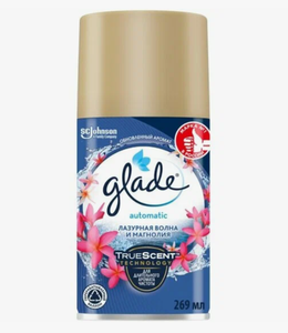 ОСВЕЖИТЕЛЬ ВОЗДУХА GLADE AUT ЛАЗУРНАЯ ВОЛНА И МАНГОЛИЯ 269МЛ