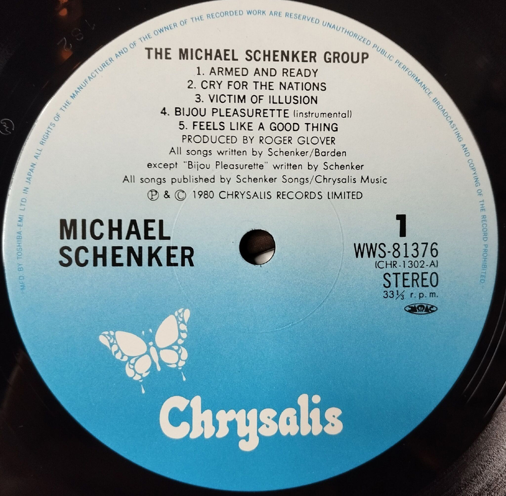 Винтажная виниловая пластинка LP The Michael Schenker Group (Japan 1980) (Obi) Tales Of Mystery