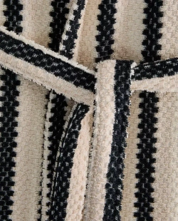 ZARA HOME ХАЛАТ С ГЕОМЕТРИЧЕСКИМ УЗОРОМ, ЧЕРНЫЙ