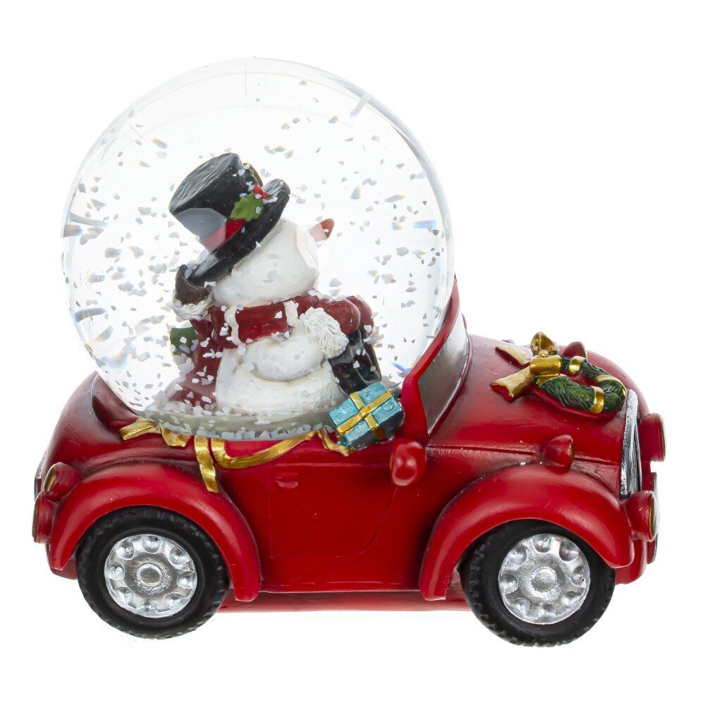 GAEM Фигурка декор в стекл шаре "Снеговик и Олень", D 7 см, L10,5 W7 H9 см