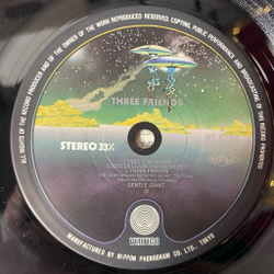 Винтажная виниловая пластинка LP Gentle Giant Three Friends (Japan 1978) (No Obi) Working All Day