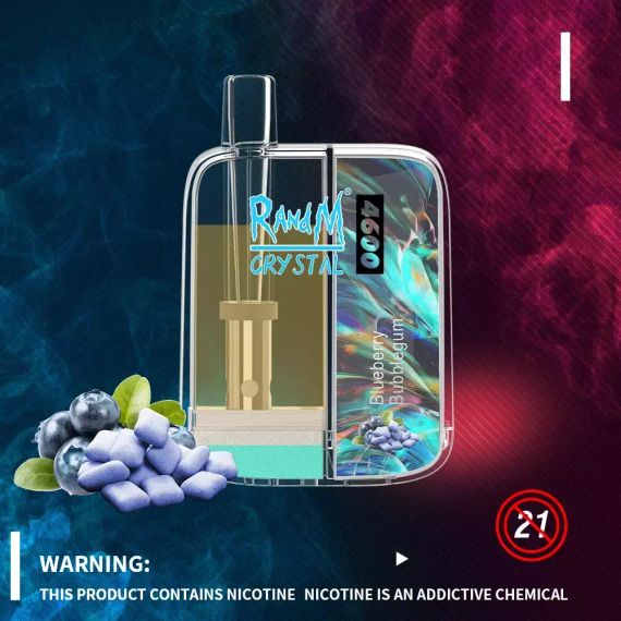 RandM 4600 Crystal - Blueberry Bubblegum (5% nic)